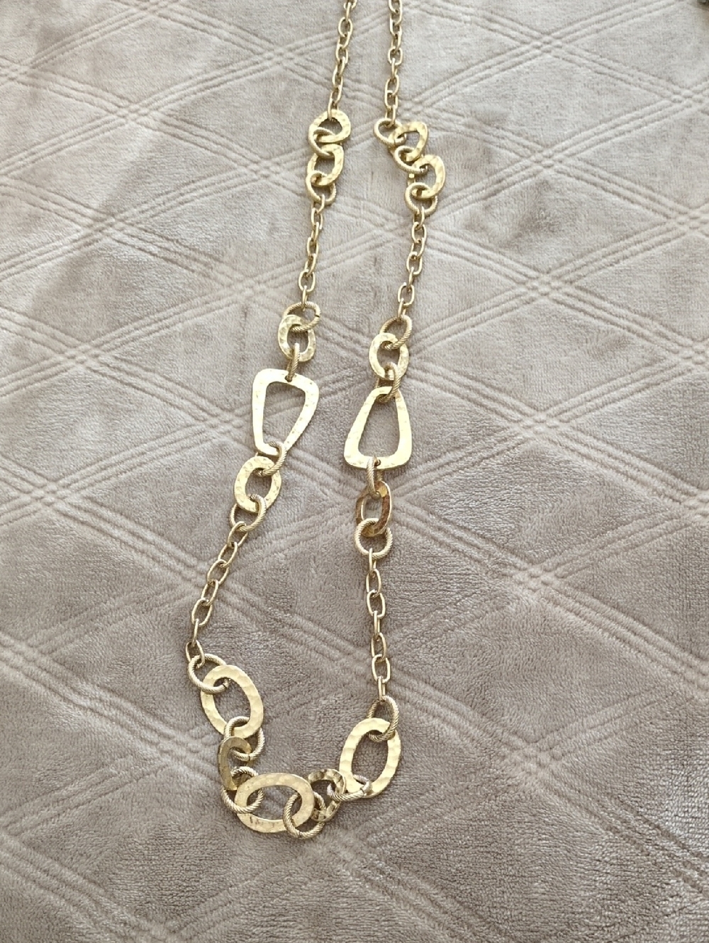 Lia Sophia Gold Link Statement Necklace - Women Jewelry